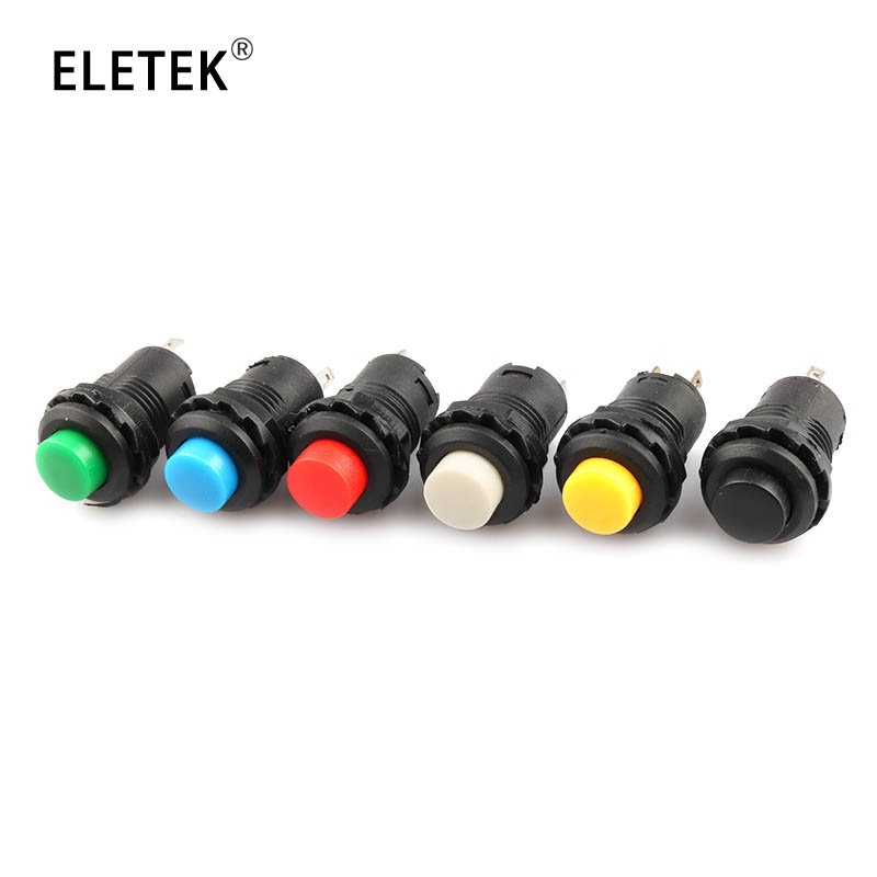 Set 5 Công Tắc Nhấn / Tắt Tự Khóa DS427 DS428 12mm 3A / 125VAC 1.5A / 250VAC DS-427 DS-428