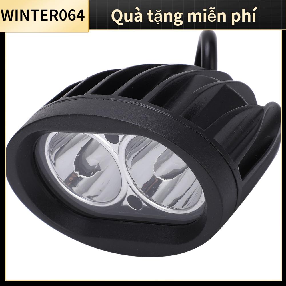 Winter064 4in 20W Đèn LED 2 Đầu Lái Sương Mù Cho Xe Ô Tô Tải ATV Thuyền Máy Đen