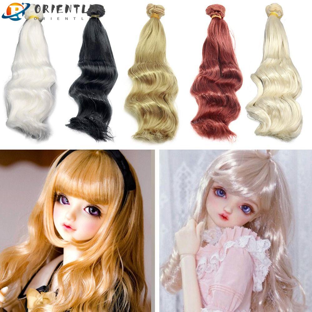 1 Bộ Tóc Giả 10 Màu Dài 20cm Bằng Sợi Tổng Hợp Dành Cho Búp Bê Orentlii
