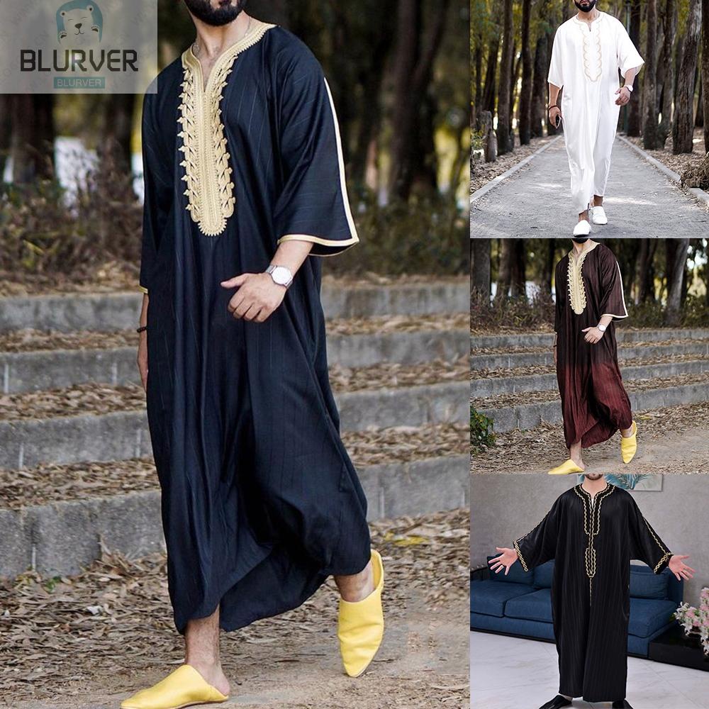 Áo Choàng Hồi Giáo Dài Tay Cho Nam