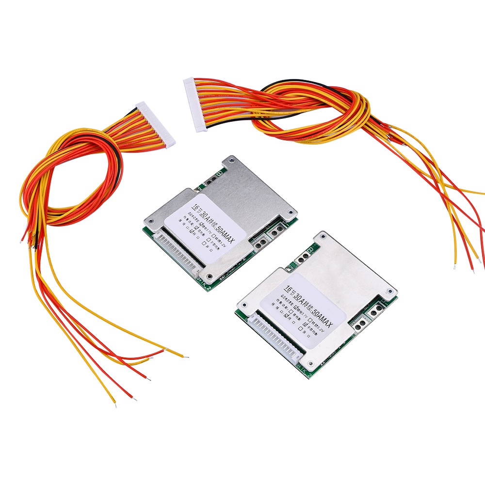 RIRIHI Bảng Mạch Bảo Vệ Pin Lithium 16S 60V 50A BMS