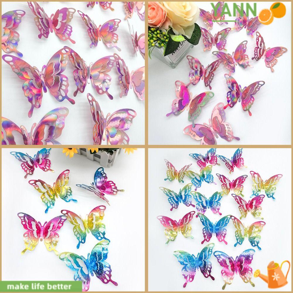 Bộ 2 Túi 24 Miếng Dán Tường Bằng PVC Hình Đôi Mắt To Độc Đáo