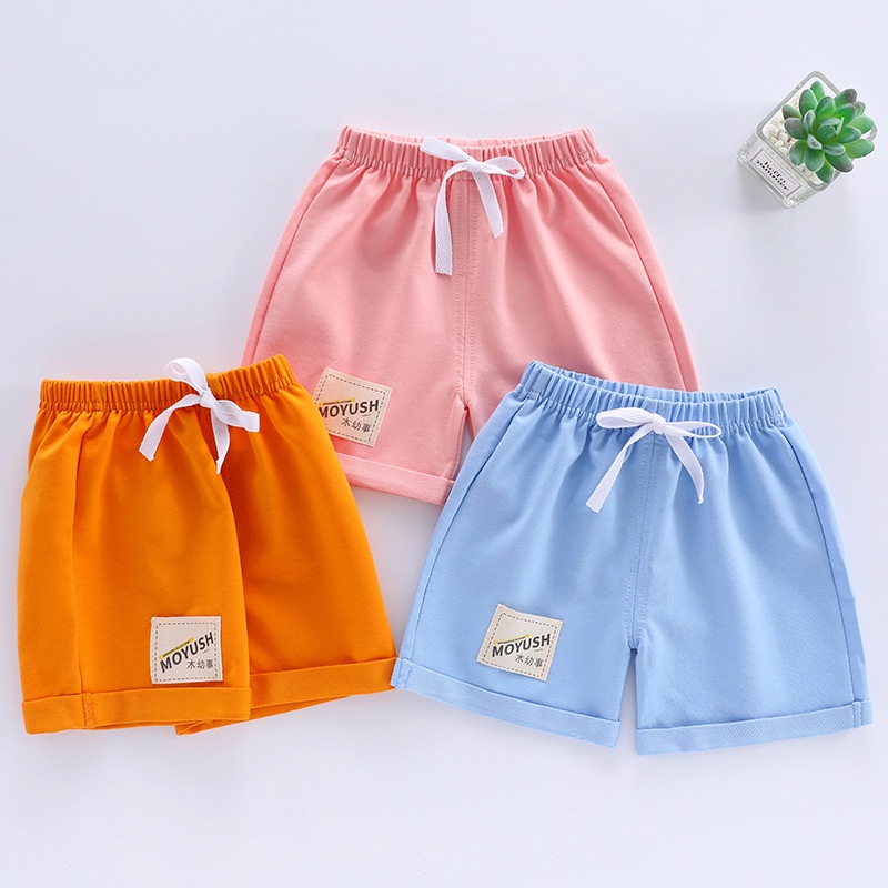 Quần Short Trơn Màu Sắc Thời Trang Mùa Hè Hàn Quốc Dành Cho Bé Trai Và Bé Gái