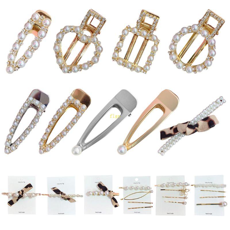 Kẹp Tóc Đính Ngọc Trai Giả Phong Cách Vintage Cho Cô Dâu