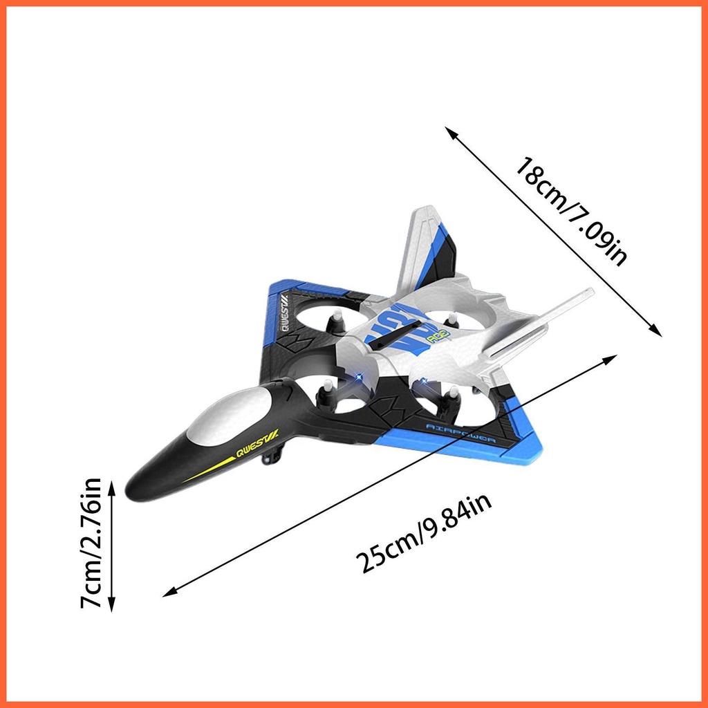 Máy Bay Đồ Chơi Điều Khiển Từ Xa Jet Stunt Fighter Jet Với Bốn Xoắn Ốc Cho Giáng Sinh