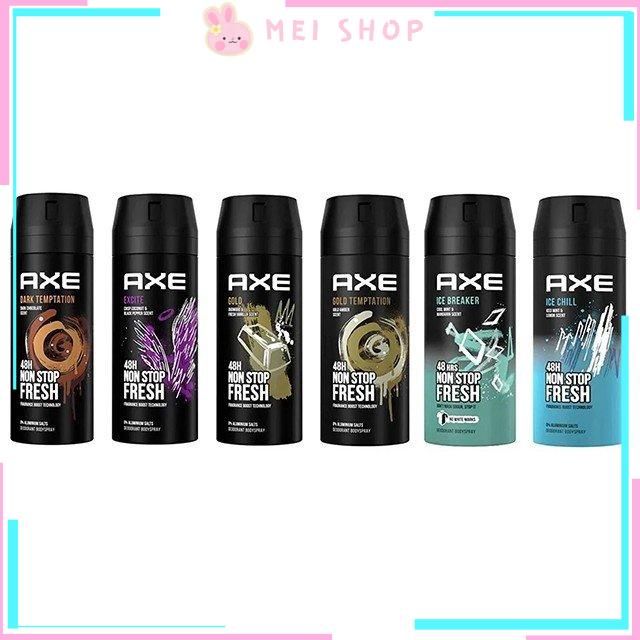 Xịt khử mùi toàn thân cho nam AXE 48H Fresh Mỹ xịt khử mùi nam 150ml