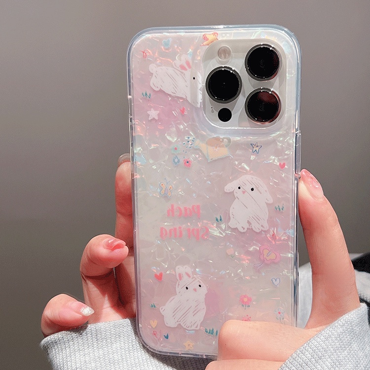 Ốp Điện Thoại TPU Chống Sốc In Hình Thỏ Cho iPhone 14 Pro Max 13 13pro 13prm 11 11pro 14plus 12Pro Max