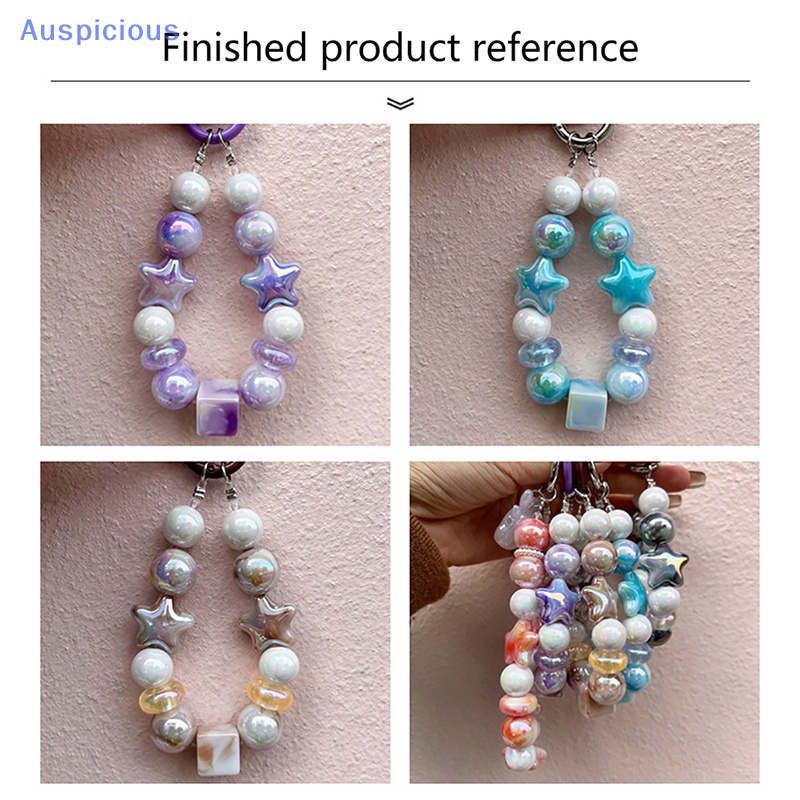 Set 10 Hạt Acrylic Hình Ngôi Sao Năm Cánh Lấp Lánh Nhiều Màu Sắc Dễ Thương Dùng Trang Trí Vòng Tay DIY