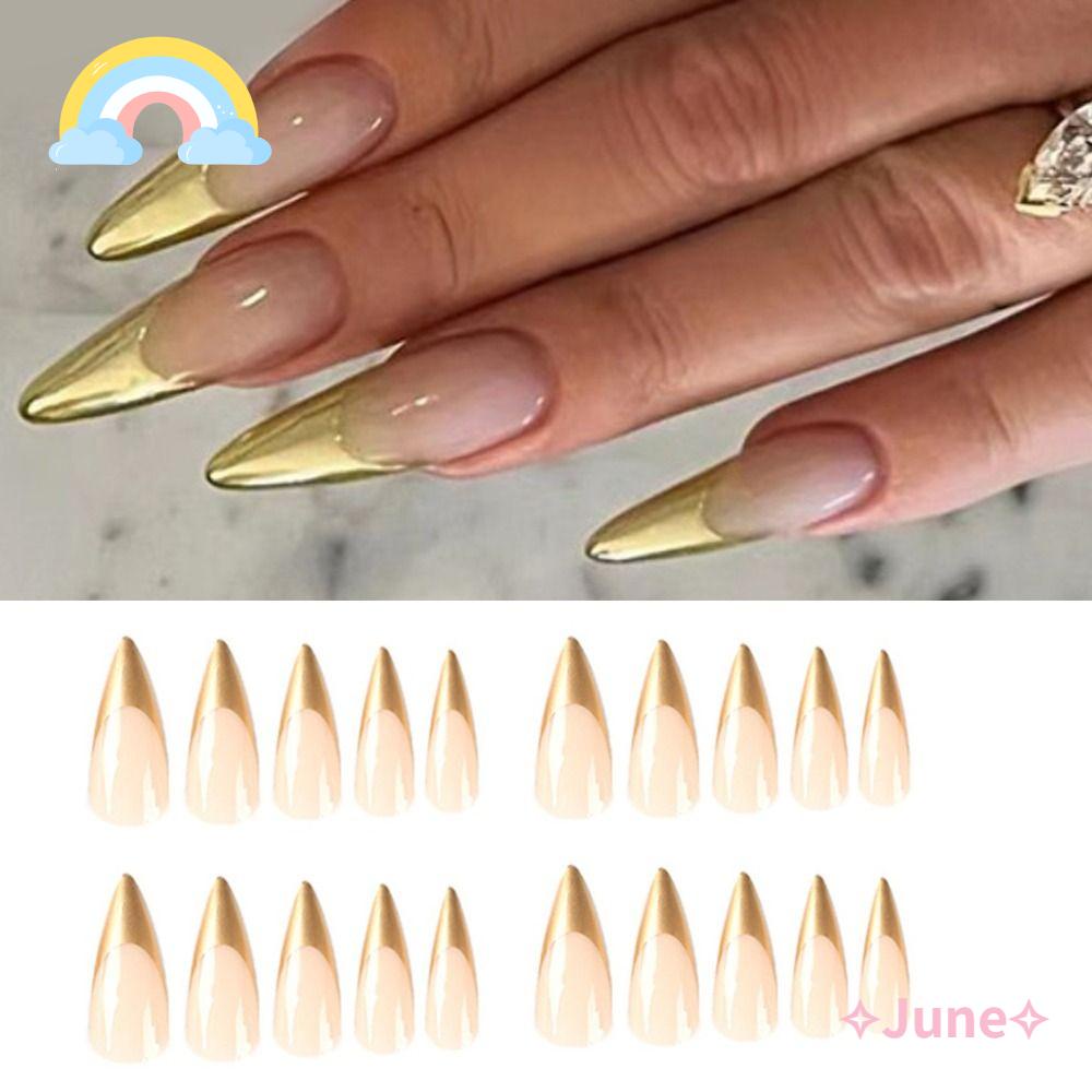 JUNE Set 24 Móng Tay Giả Có Thể Tháo Rời