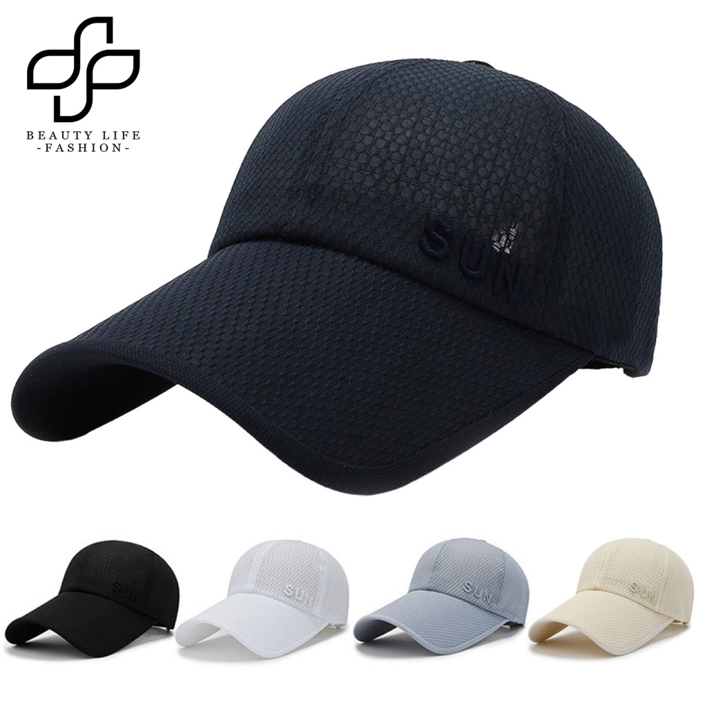 Mũ Lưỡi Trai Chống Nắng Thoáng Khí Màu Trơn Thời Trang Cho Nữ