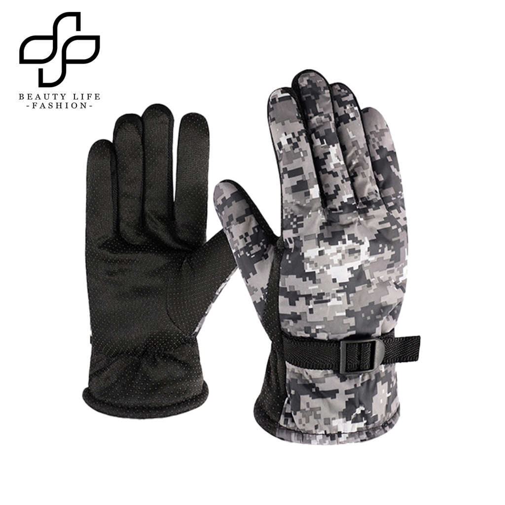 1 Đôi Găng Tay Trượt Tuyết Chống Trượt Thấm Hút Mồ Hôi Giữ Ấm Mùa Đông Có Thể Điều Chỉnh