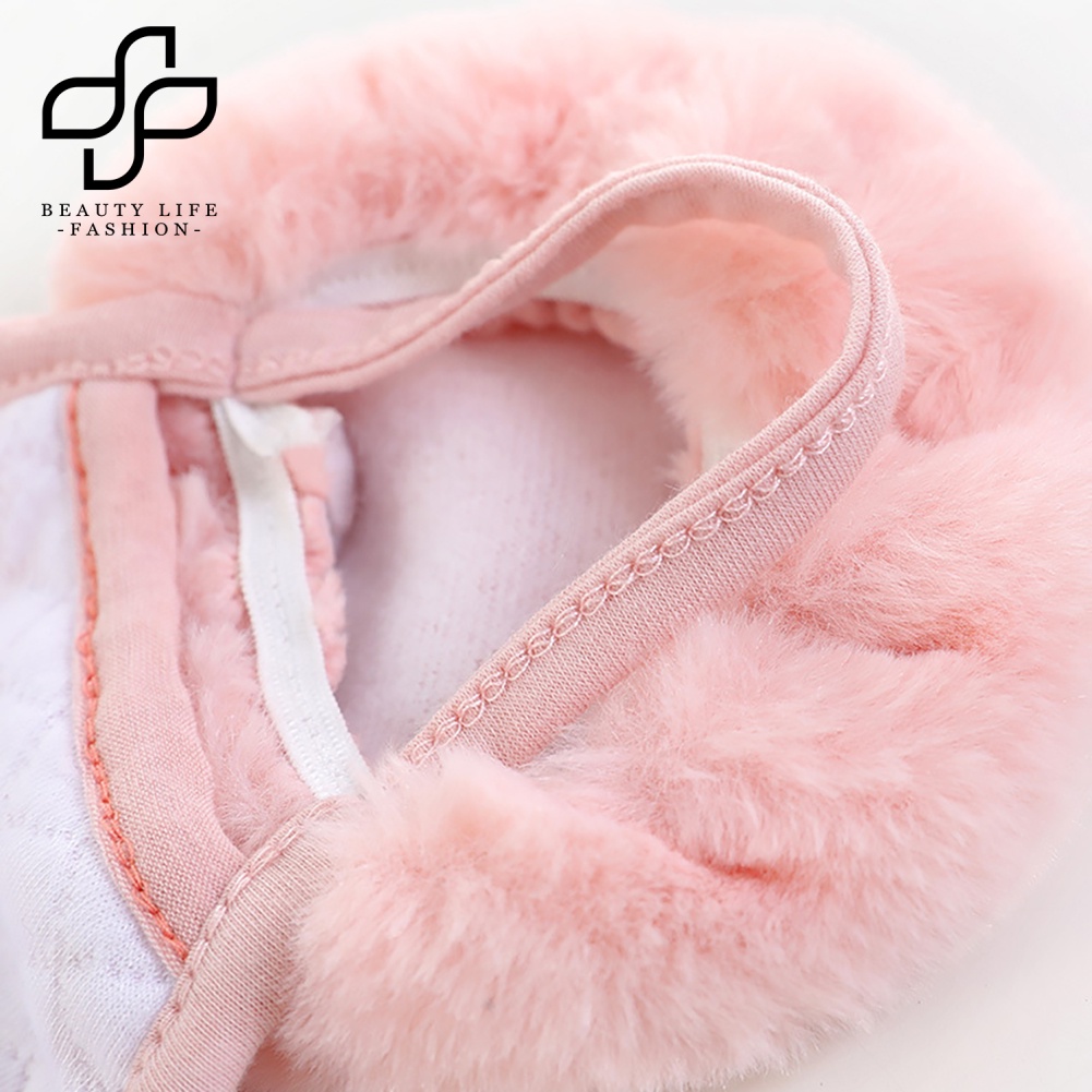 Chụp Tai Che Nửa Mặt Giữ Ấm Phối Ren Thời Trang Thu Đông Cho Nữ