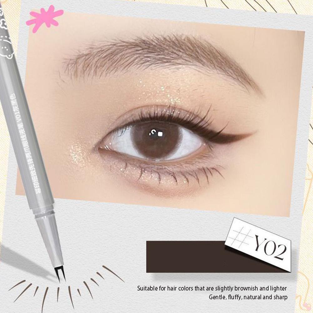 Bút Kẻ Mắt Nước Hai Đầu Siêu Mịn Chống Thấm Nước Chống Lem K1Z9