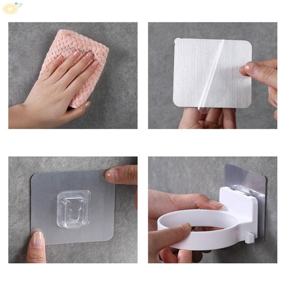 【VARSTR】Bracket Anti-corrosion Durable Fits For Home&amp;hotel Hook Up Non-trace Stickers