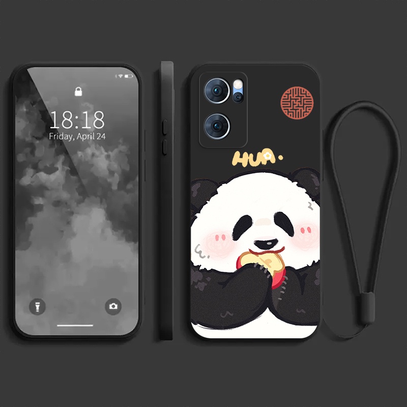 Ốp lưng Oppo RENO 7 5G RENO 7Z RENO 8Z RENO 8 5G RENO 8T 4G RENO 8T 5G Ốp điện thoại dẻo Gấu trúc mắn ZMF