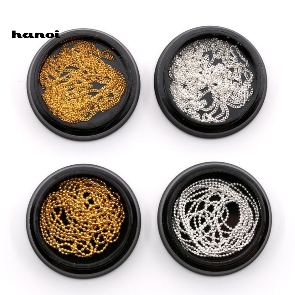 1 Hộp Phụ Kiện Dây Xích 1M Trang Trí Móng Tay Nghệ Thuật