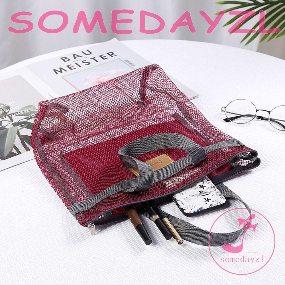Túi Lưới Đựng Đồ Trang Điểm Trong Suốt Sức Chứa Lớn Phong Cách Hàn Quốc Cho Nam