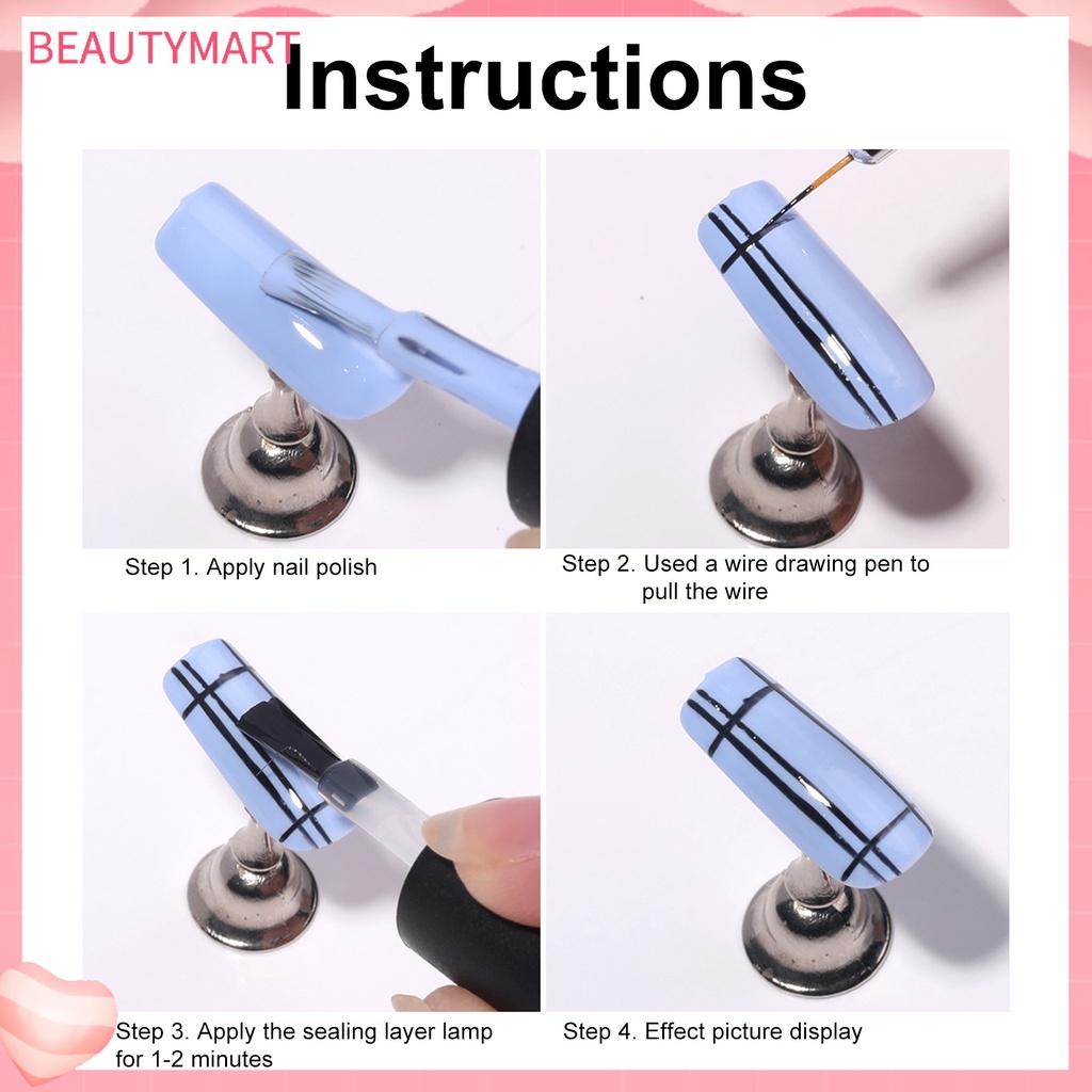 Set 3 Bút Vẽ Móng Tay Nghệ Thuật Thiết Kế Siêu Mỏng Tiện Dụng DIY