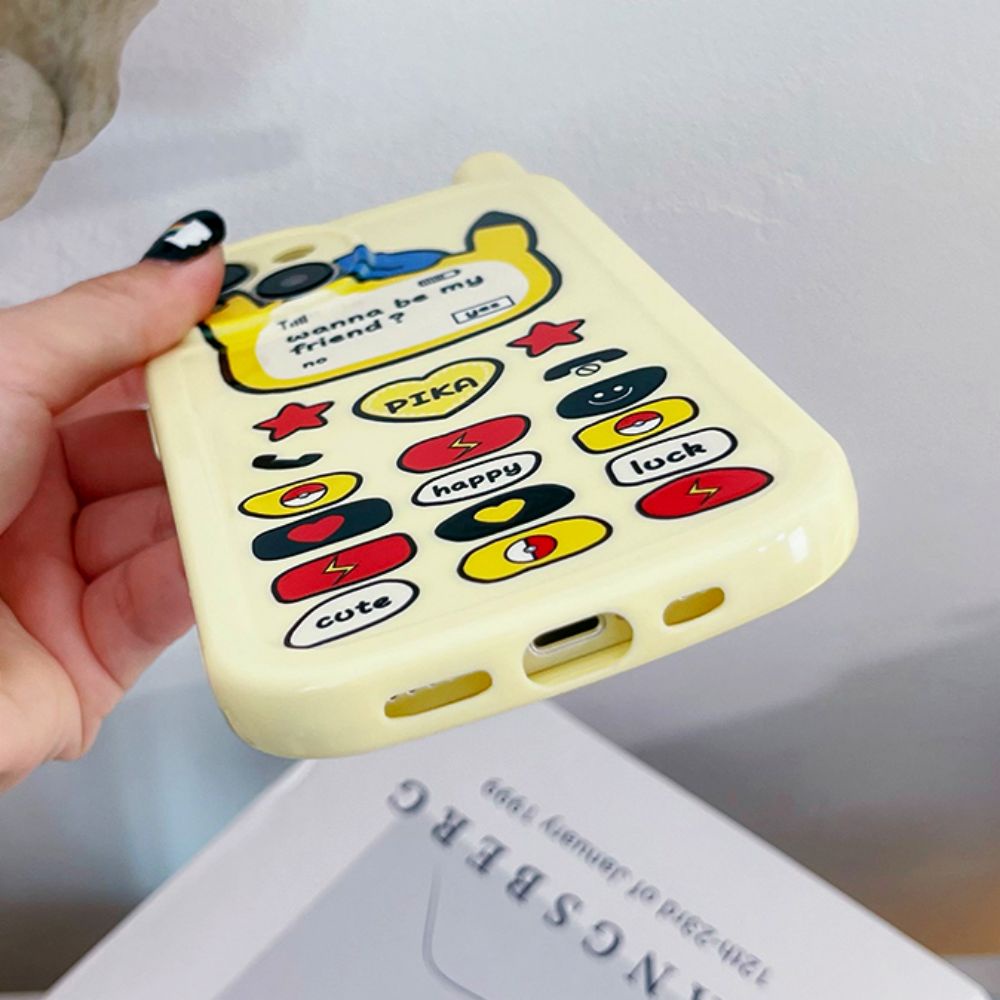 Ốp Điện Thoại TPU Mềm Chống Sốc In Hình Pikachu Cho IPhone 11 14 13 12 Pro Max XS XR 7 8 Plus