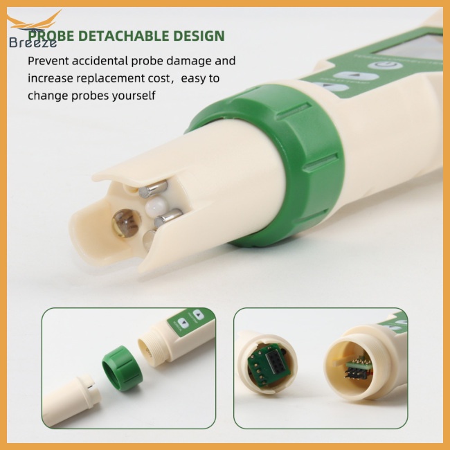 Dụng Cụ Kiểm Tra Chất Lượng Nước 5 Trong 1 PH / TDS / EC / ORP / TEMP Cho Bể bơi