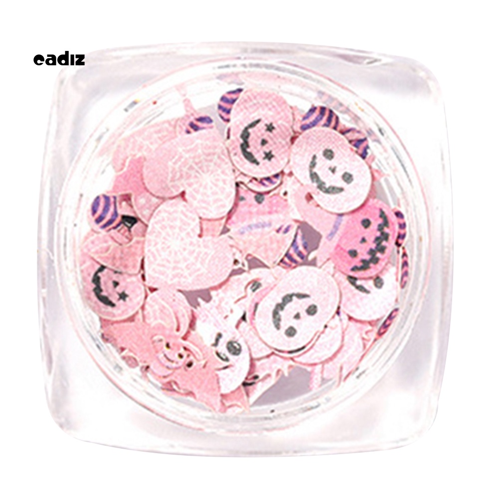 Set 2 Hộp Phụ Kiện Trang Trí Móng Nghệ Thuật Chủ Đề Halloween