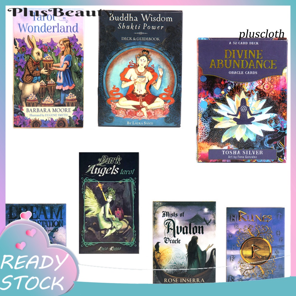 1 Bộ Bài Tarot Tiếng Anh Dark Angels Di Abundance Runes Oracle
