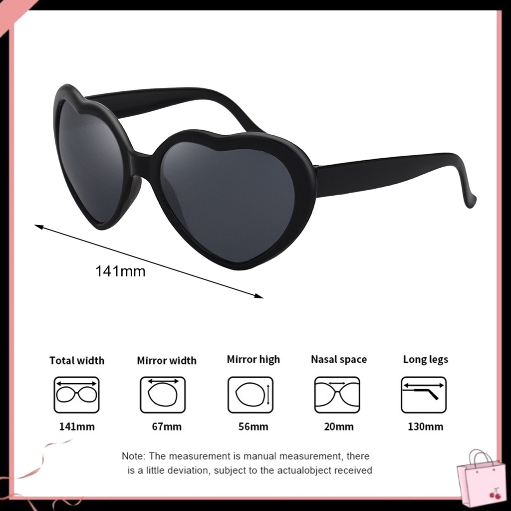 Kính Mát Hình Trái Tim Phản Quang Phong Cách Vintage Thời Trang Cho Nữ