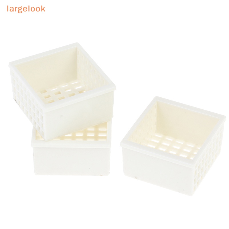 Bộ 3 Giỏ Đan Tay Bằng Nhựa Tỉ Lệ 1 / 12 Dùng Trang Trí Nhà Búp Bê