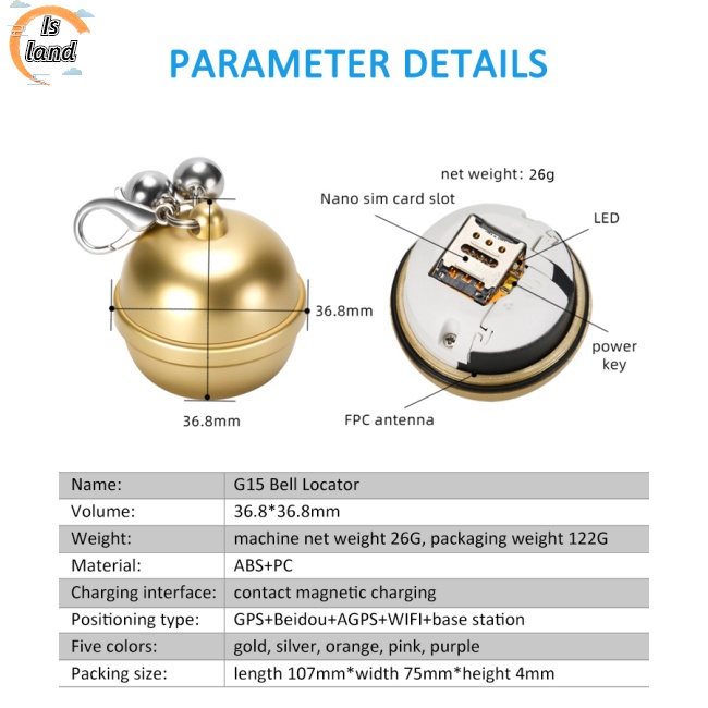 Thiết Bị Định Vị Gps G15 Chống Nước Kết Nối Wifi Cho Thú Cưng