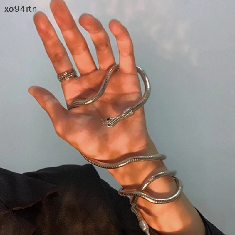 Tn Vòng Cổ Choker Dạng Rắn Phong Cách Punk Gothic Có Thể Điều Chỉnh Đa Năng Cho Nữ n