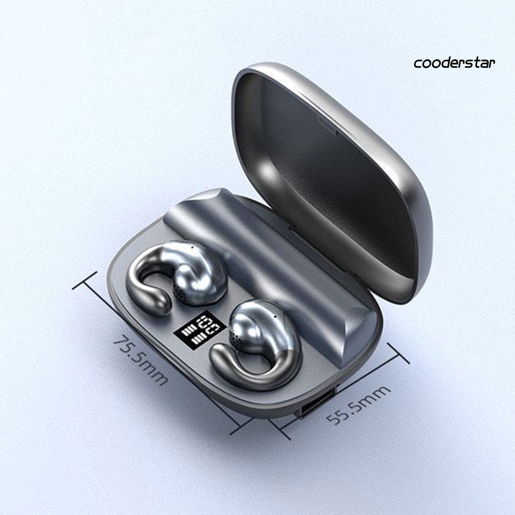 (COOD) 1 Bộ Tai Nghe Thể Thao Nhét Tai Không Dây Bluetooth Màn Hình Kỹ Thuật Số Cảm Ứng
