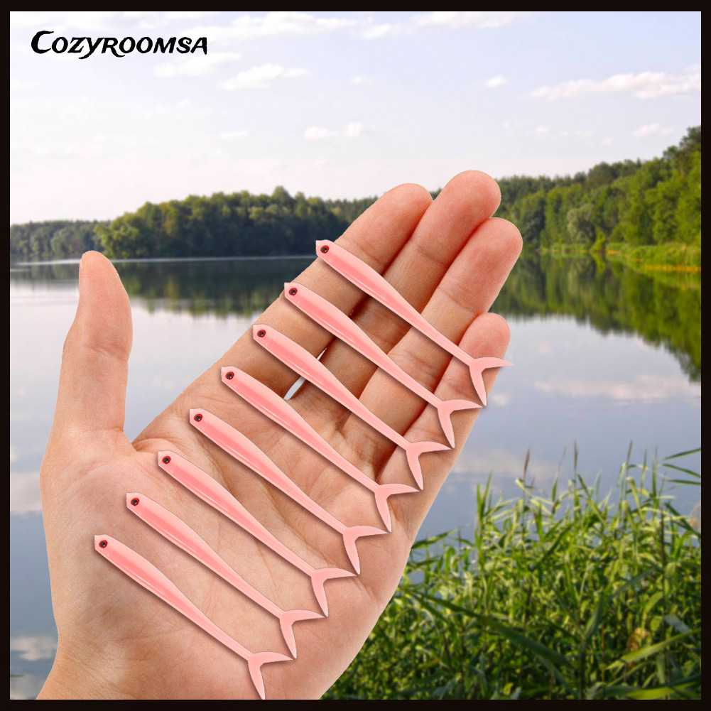 Bộ 8 Mồi Câu Cá Nhân Tạo Mềm 1.7g 8cm