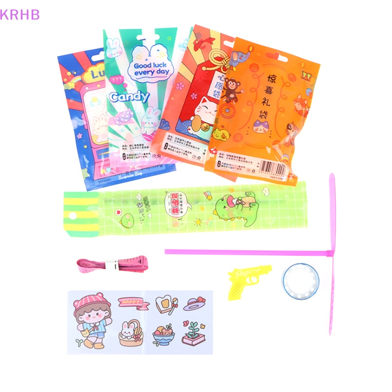 Set 10 Túi Đựng Đồ Chơi Họa Tiết Hoạt Hình Vui Nhộn Cho Bé Mới