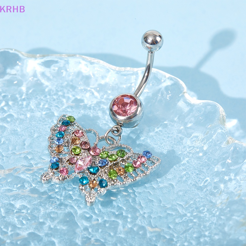 Khuyên Rốn Hình Bướm Bằng Hợp Kim Nhiều Màu Sắc Gợi Cảm Cho Nữ Mới