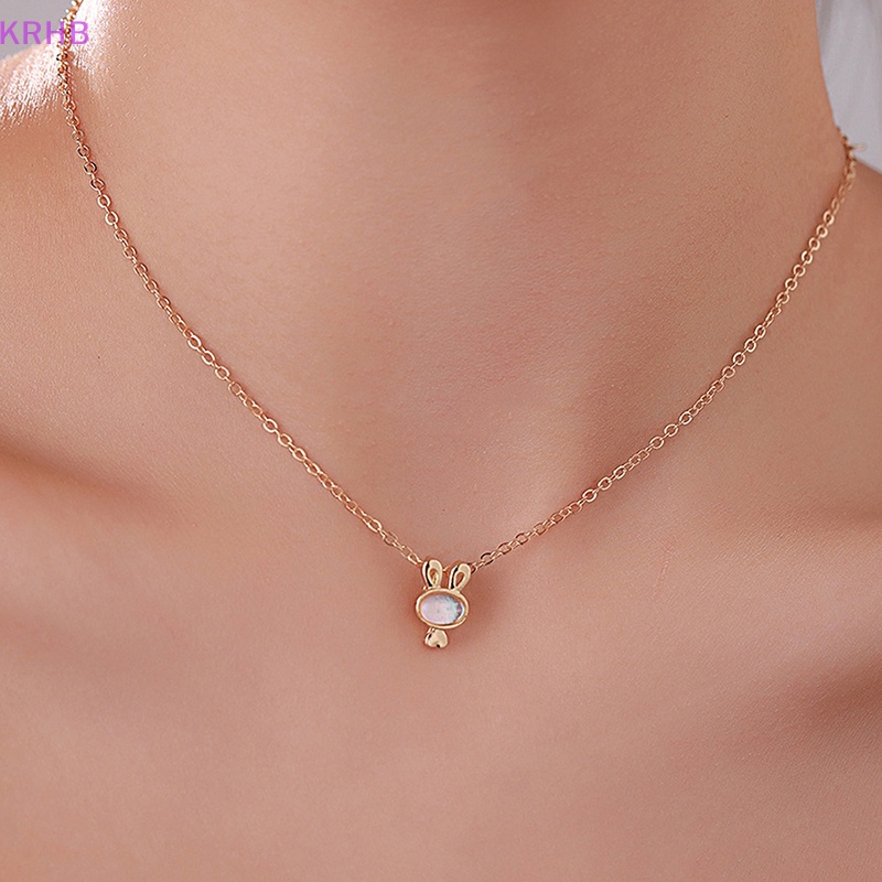 Vòng Cổ Một Lớp Đơn Giản Mặt Hình Thỏ Màu Vàng Kim Phong Cách Âu Mỹ Thời Trang Cho Nữ Mới