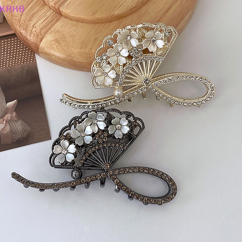 Kẹp Tóc Hình Cá Mập Đính Đá Phong Cách Vintage Dành Cho Nữ Mới