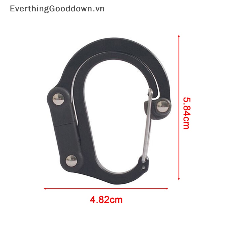 Everthinggoodingdown Kẹp Móc Carabiner Mạnh Mẽ Dùng Đi Cắm Trại / Du Lịch / Leo Núi