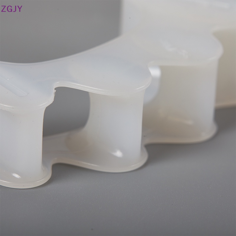 1 Cặp Đệm Silicon Cứng Tách Ngón Chân 3 Lỗ Chỉnh Hình Chỉnh Hình Ngón Chân Cái Mới