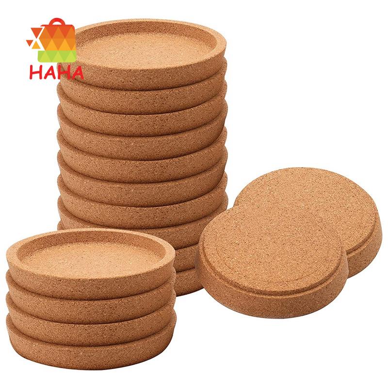 Đế Lót Ly Hình Tròn Bằng Nút Bần Hút Nước 4 Inch