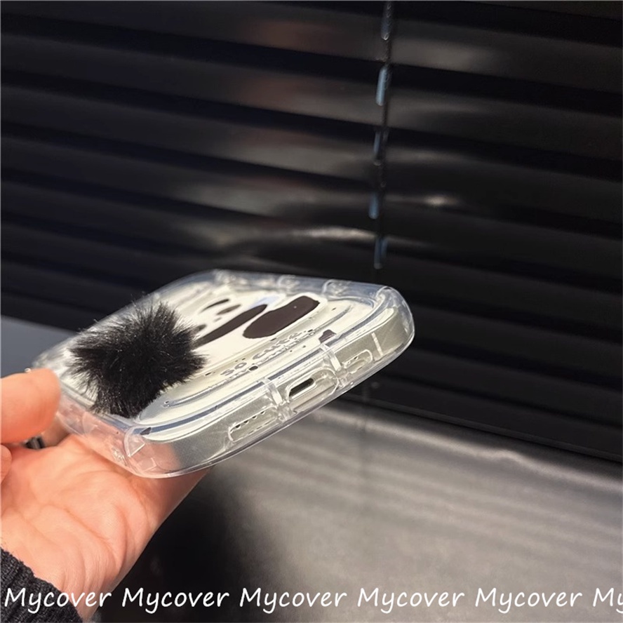 Ốp Điện Thoại Silicon Mềm Trong Suốt Hình Thỏ / Gấu Trúc 3D Cho iPhone 11 12 13 14 Pro Max X Xr Xs 8 7 6 Plus SE 2020