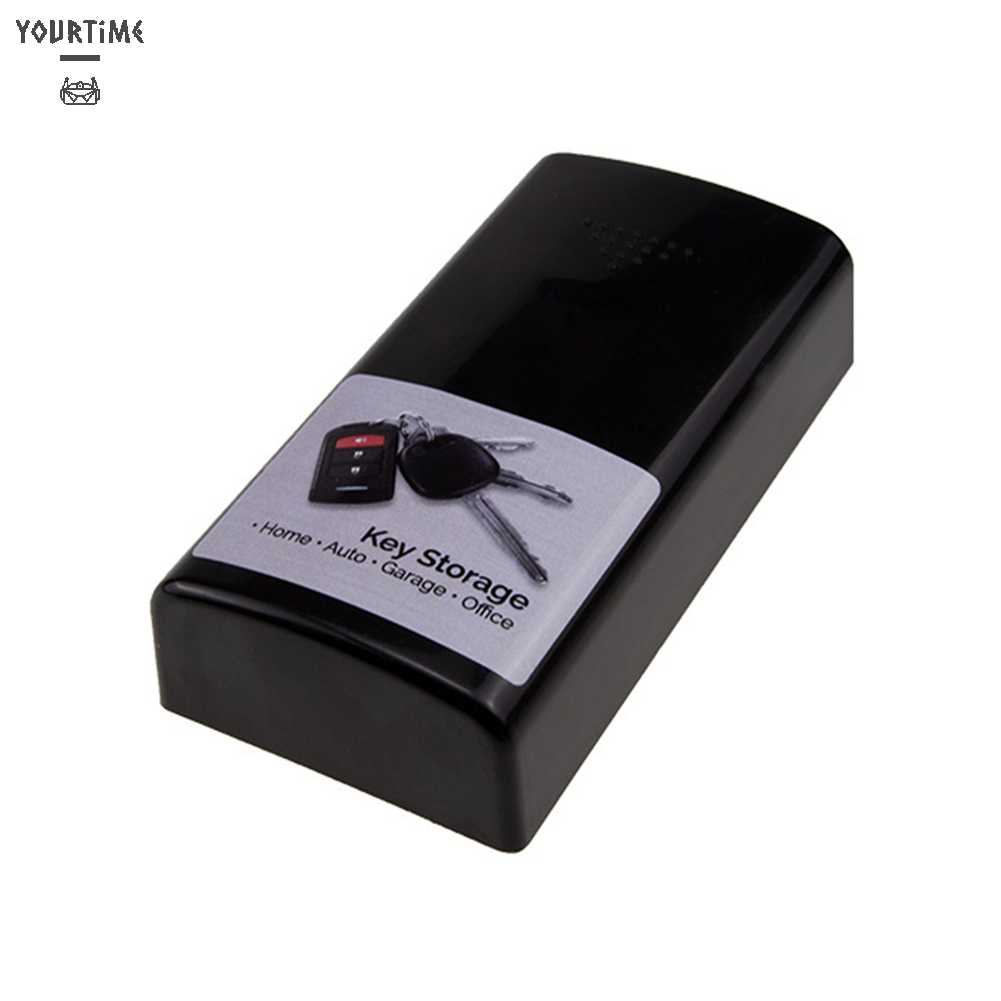 Hộp Đựng Chìa Khóa Xe Hơi Từ Tính Ẩn Màu Đen Tiện Dụng