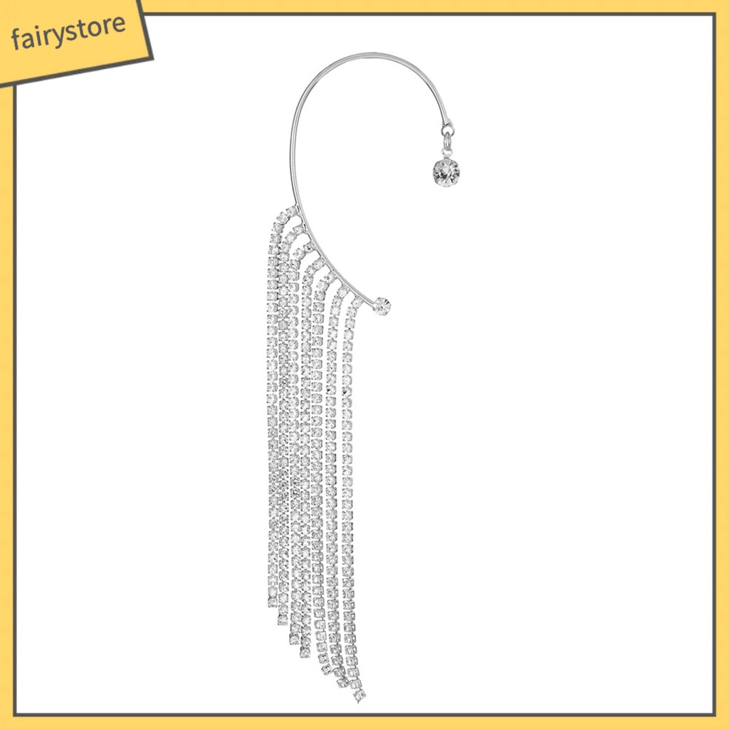 1 Khuyên Kẹp Vành Tai Hình Chữ C Dát Dát Đá Cho Cuộc Sống Hàng Ngày