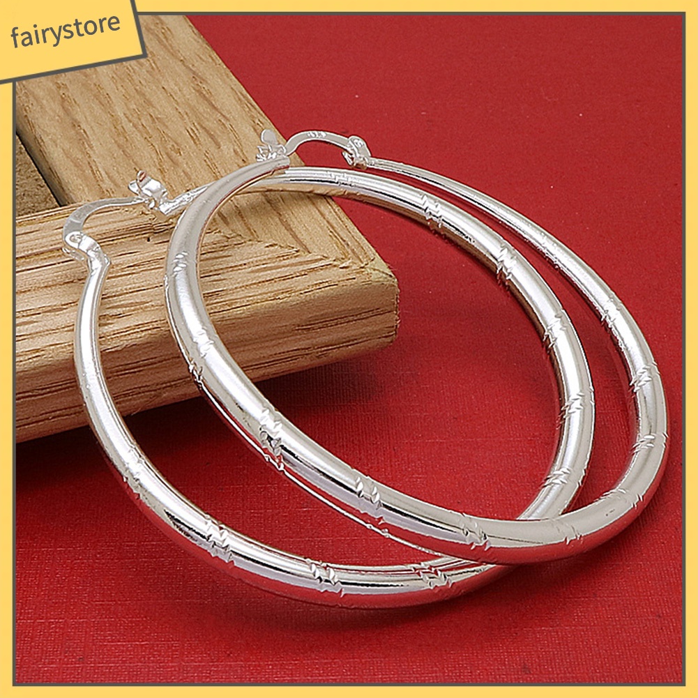 Khuyên Tai Hình Tròn Lớn Phong Cách Cổ Điển Dành Cho Nữ