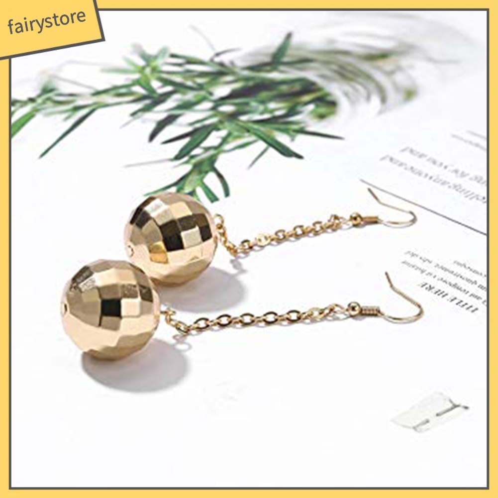 Bông Tai Chuỗi Dài Phối Bóng Tua Rua Thời Trang Cho Nữ