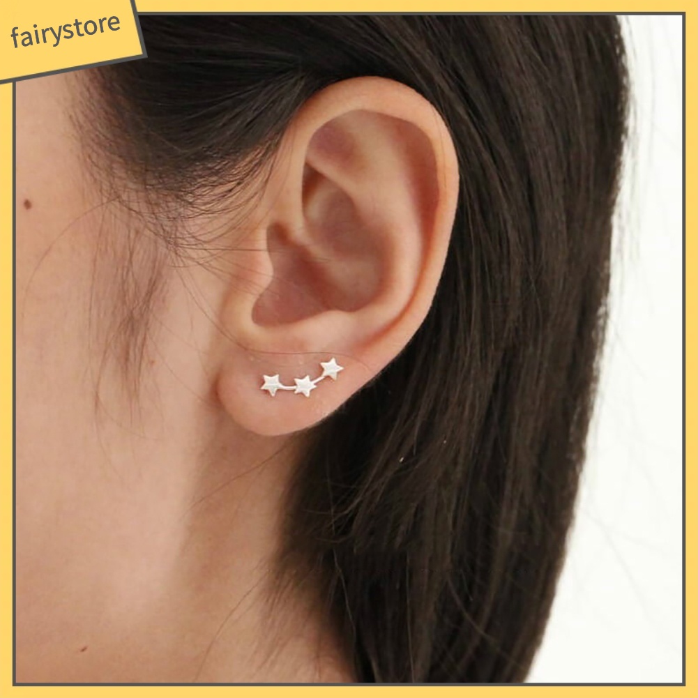 1 Đôi Bông Tai Hình Ngôi Sao Nhỏ Thanh Lịch Thời Trang Dành Cho Nữ