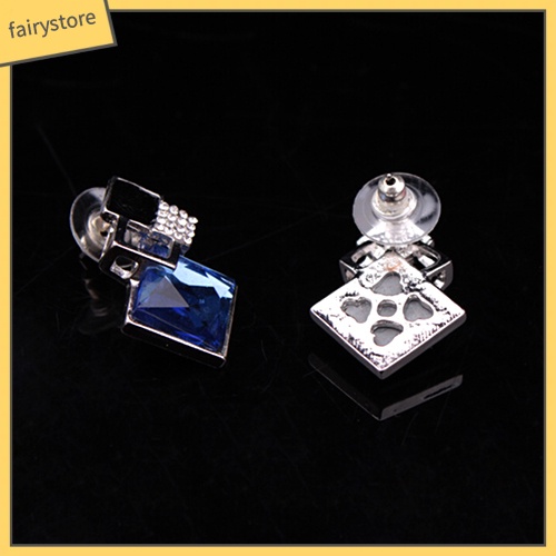 Khuyên Tai Đính Đá Hình Thoi Phong Cách Thời Trang Hàn Quốc