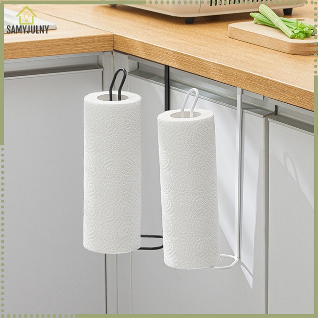 Giá Treo Khăn Giấy Cuộn Không Cần Khoan Tiện Dụng Cho Nhà Bếp / Gara