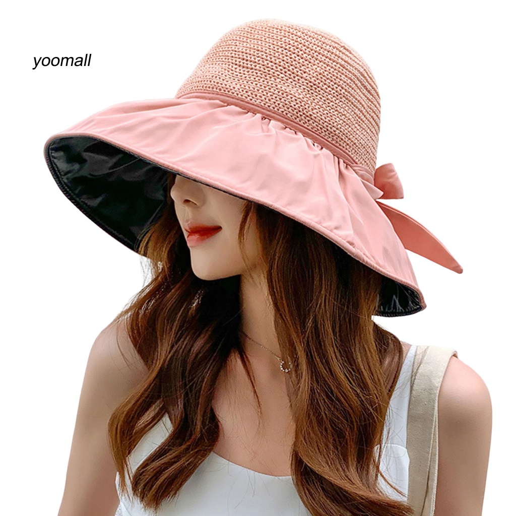 Mũ Tai Bèo Vành Rộng Chống Tia UV Có Thể Điều Chỉnh Kích Cỡ Cho Nữ