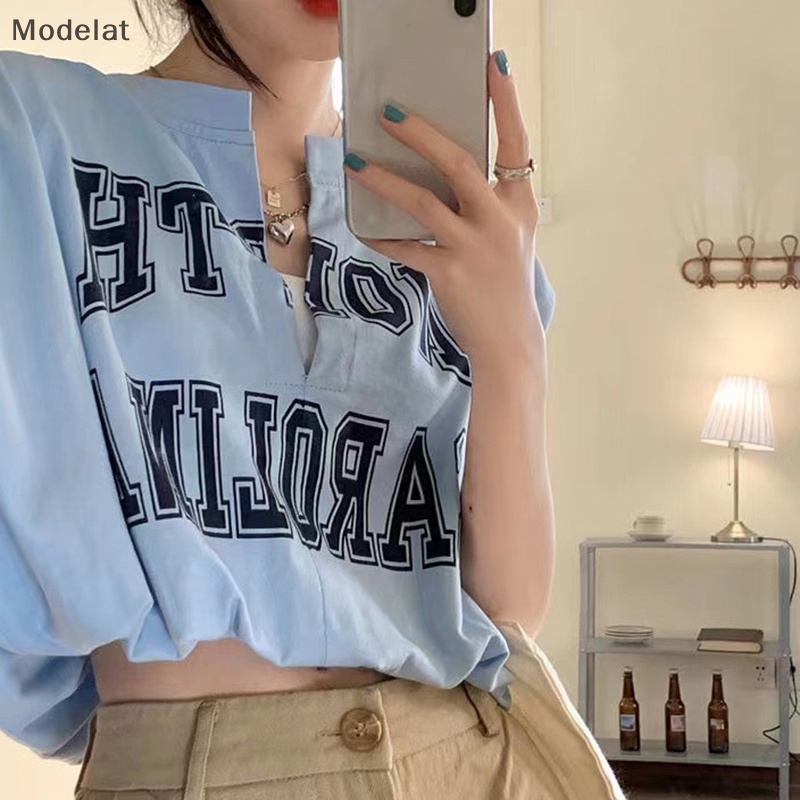 Mfc Áo Thun Không Tay Dáng Rộng In Chữ Phong Cách Hàn Quốc Cho Nữ WTD