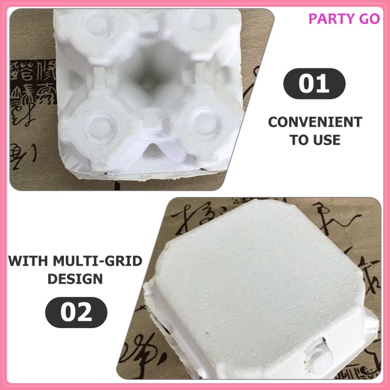 Set 10 Hộp Carton Đựng Trứng Để Tủ Lạnh Tiện Dụng